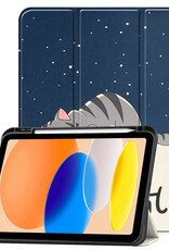 Nomfy Nomfy iPad 11 2025 Hoesje Met Uitsparing Apple Pencil - Kat