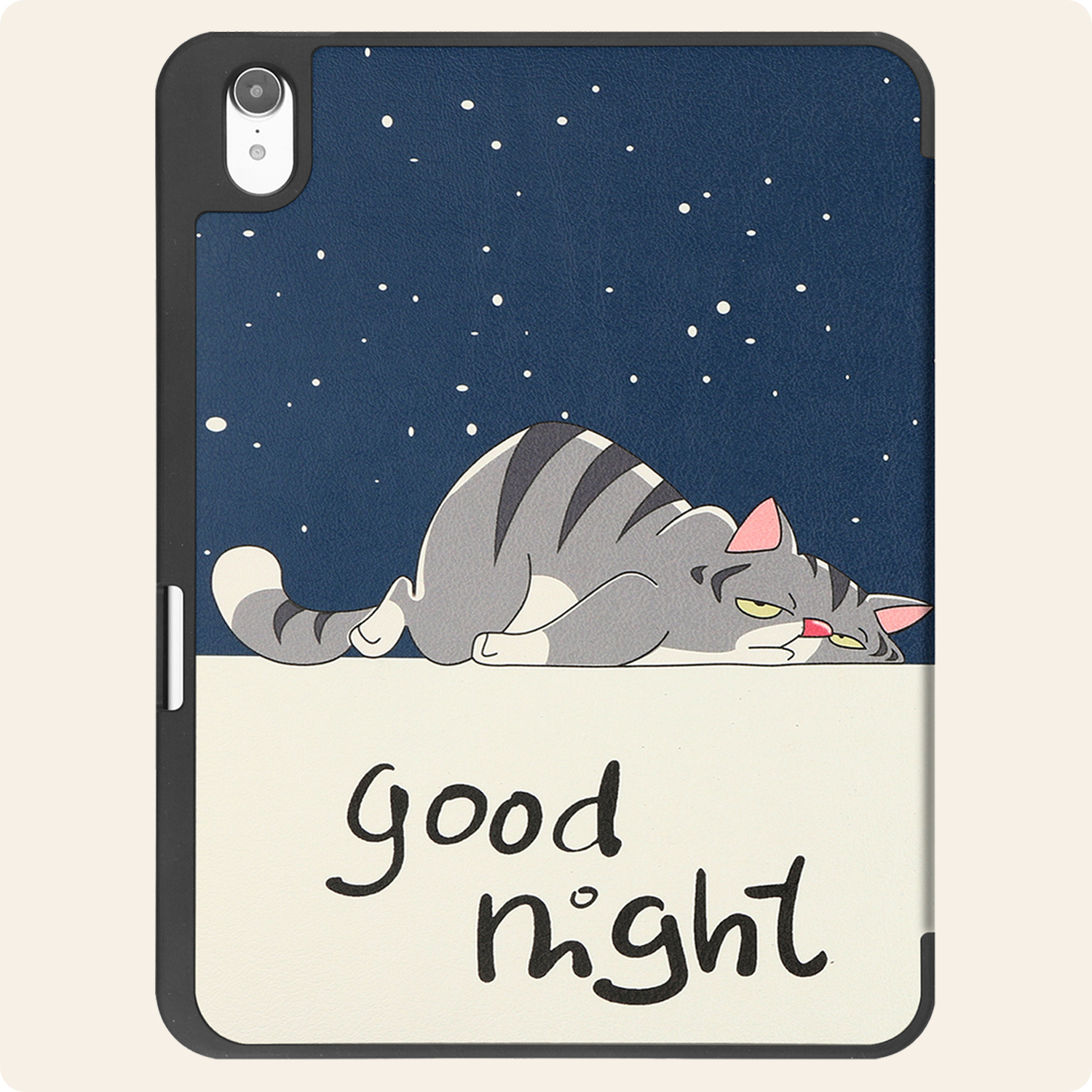 Nomfy Nomfy iPad 11 2025 Hoesje Met Uitsparing Apple Pencil - Kat