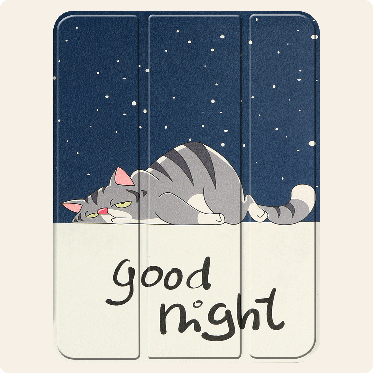 Nomfy Nomfy iPad 11 2025 Hoesje Met Uitsparing Apple Pencil - Kat