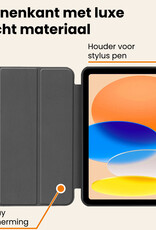 Nomfy Nomfy iPad 11 2025 Hoesje Met Uitsparing Apple Pencil - Don't Touch Me