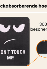 Nomfy Nomfy iPad 11 2025 Hoesje Met Uitsparing Apple Pencil - Don't Touch Me