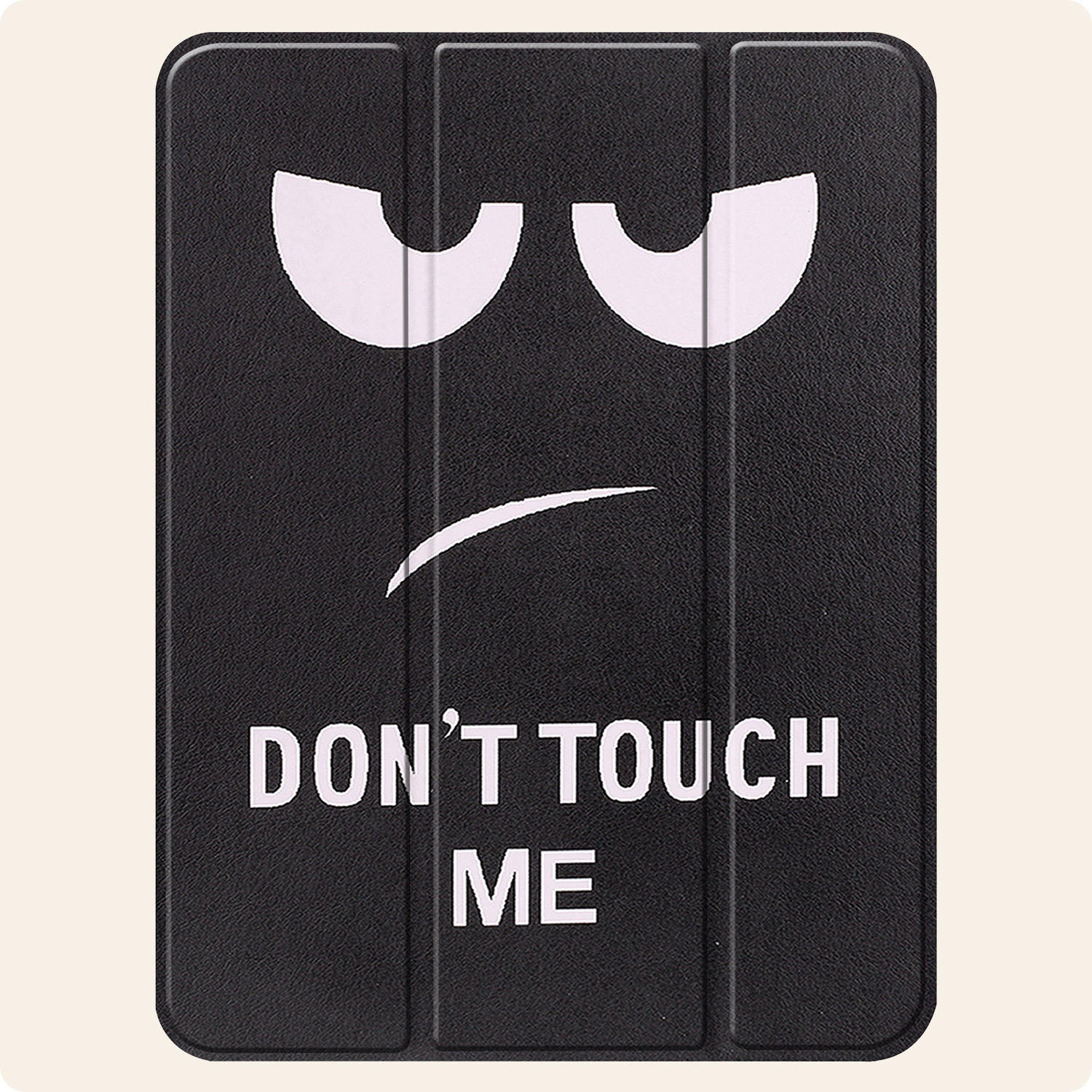 Nomfy Nomfy iPad 11 2025 Hoesje Met Uitsparing Apple Pencil - Don't Touch Me