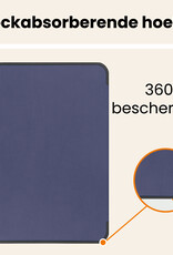 Nomfy Nomfy iPad 11 2025 Hoesje Met Uitsparing Apple Pencil Met Screenprotector - Donkerblauw