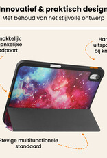 Nomfy Nomfy iPad 11 2025 Hoesje Met Uitsparing Apple Pencil Met Screenprotector - Galaxy