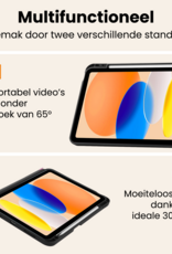 Nomfy Nomfy iPad 11 2025 Hoesje Met Uitsparing Apple Pencil - Paars