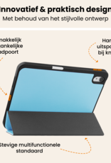Nomfy Nomfy iPad 11 2025 Hoesje Met Uitsparing Apple Pencil Met Screenprotector - Lichtblauw