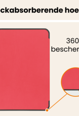 Nomfy Nomfy iPad 11 2025 Hoesje Met Uitsparing Apple Pencil Met Screenprotector - Rood