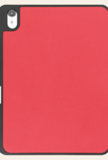 Nomfy Nomfy iPad 11 2025 Hoesje Met Uitsparing Apple Pencil Met Screenprotector - Rood