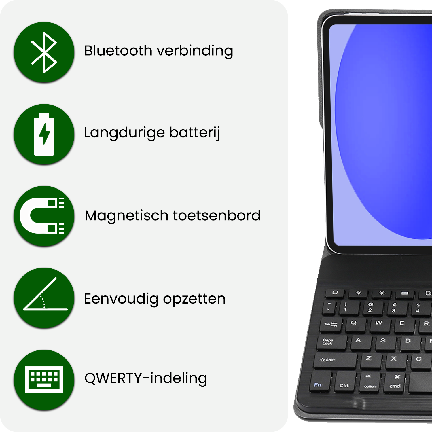 BASEY. BASEY. iPad 11 2025 Toetsenbordhoes - Donkerblauw