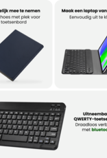BASEY. BASEY. iPad 11 2025 Toetsenbordhoes Met Screenprotector - Donkerblauw