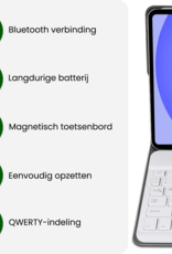 BASEY. BASEY. iPad 11 2025 Toetsenbordhoes Met Screenprotector - Goud