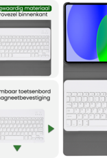 BASEY. BASEY. iPad 11 2025 Toetsenbordhoes Met Screenprotector - Goud