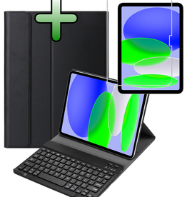 BASEY. BASEY. iPad 11 2025 Toetsenbordhoes Met Screenprotector - Zwart