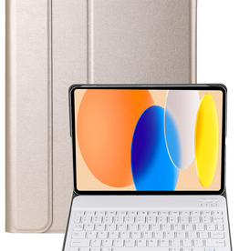 Nomfy Nomfy iPad 11 2025 Toetsenbordhoes - Goud