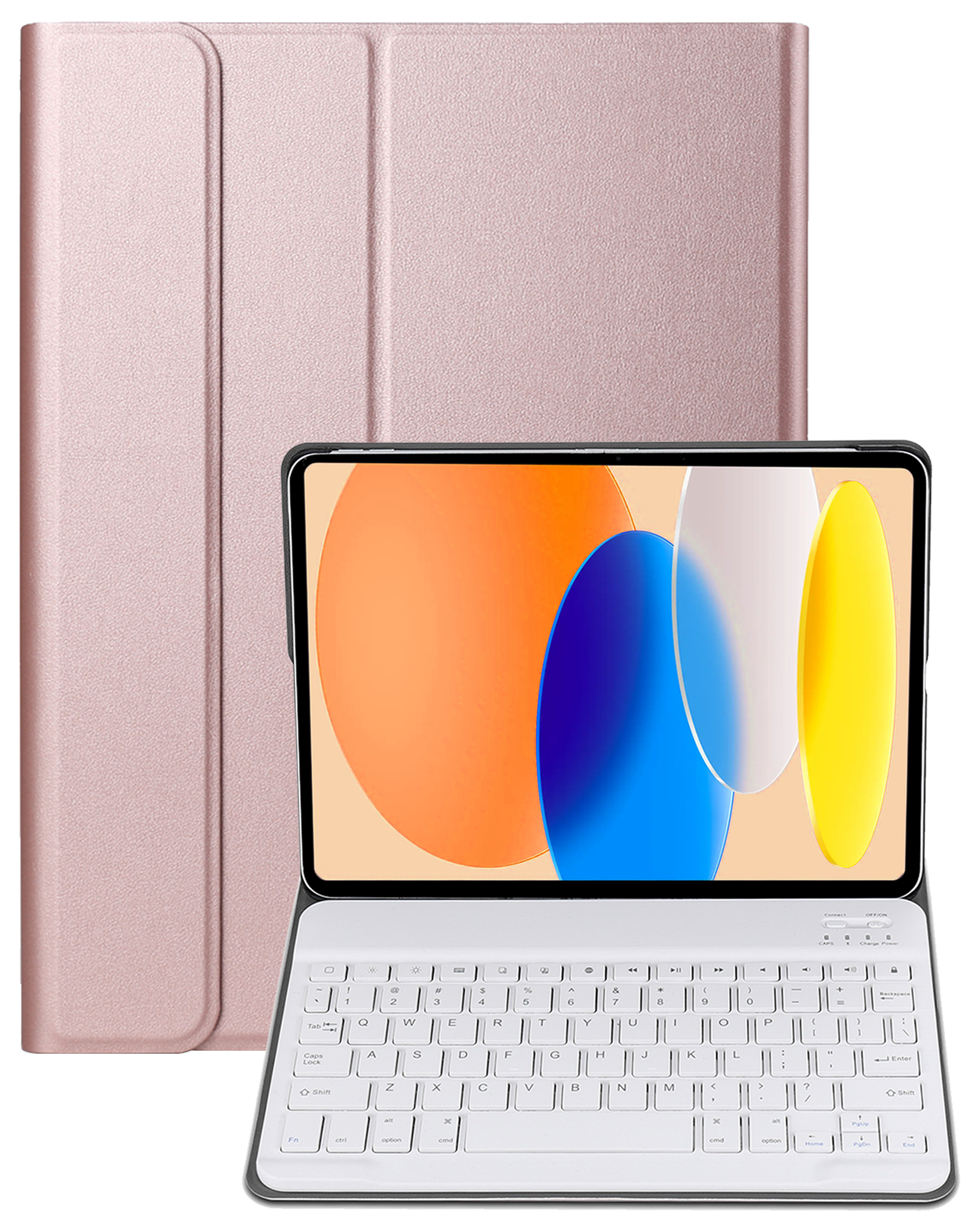 Nomfy Nomfy iPad 11 2025 Toetsenbordhoes - Rosé Goud