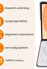 Nomfy Nomfy iPad 11 2025 Toetsenbordhoes Met Screenprotector - Rosé Goud