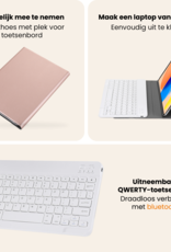 Nomfy Nomfy iPad 11 2025 Toetsenbordhoes Met Screenprotector - Rosé Goud