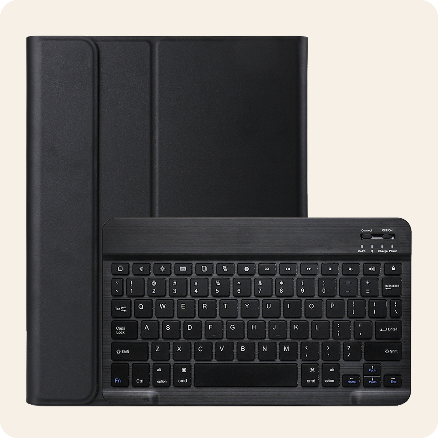 Nomfy Nomfy iPad 11 2025 Toetsenbordhoes Met Screenprotector - Zwart