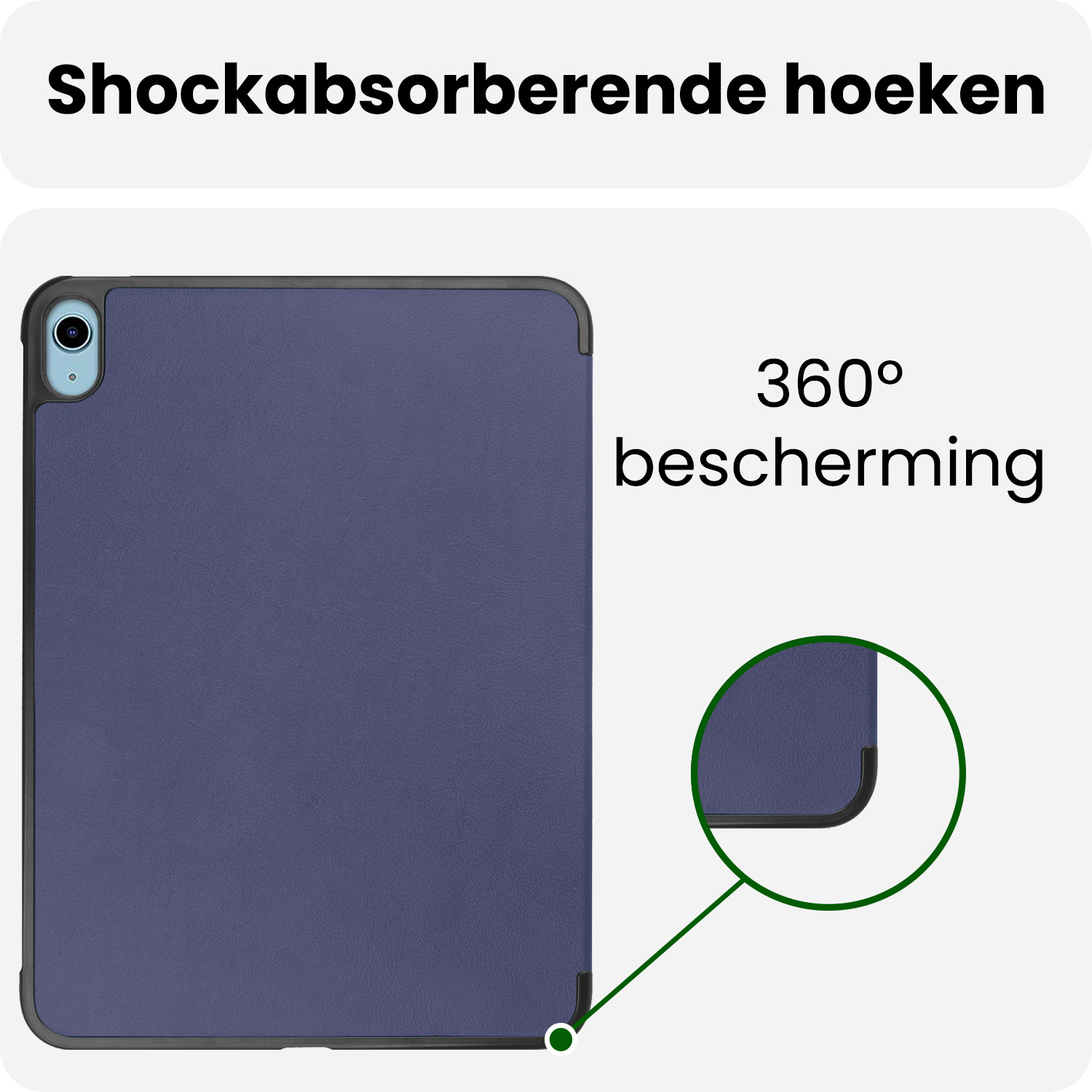BASEY. BASEY. iPad 11 2025 Hoesje - Donkerblauw