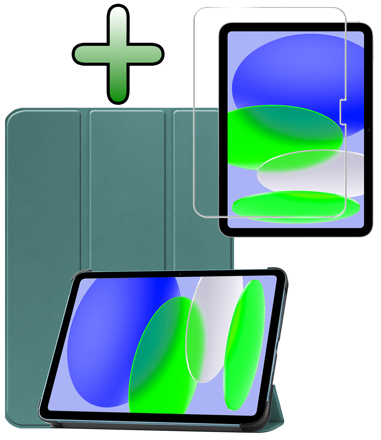 BASEY. BASEY. iPad 11 2025 Hoesje - Donkergroen