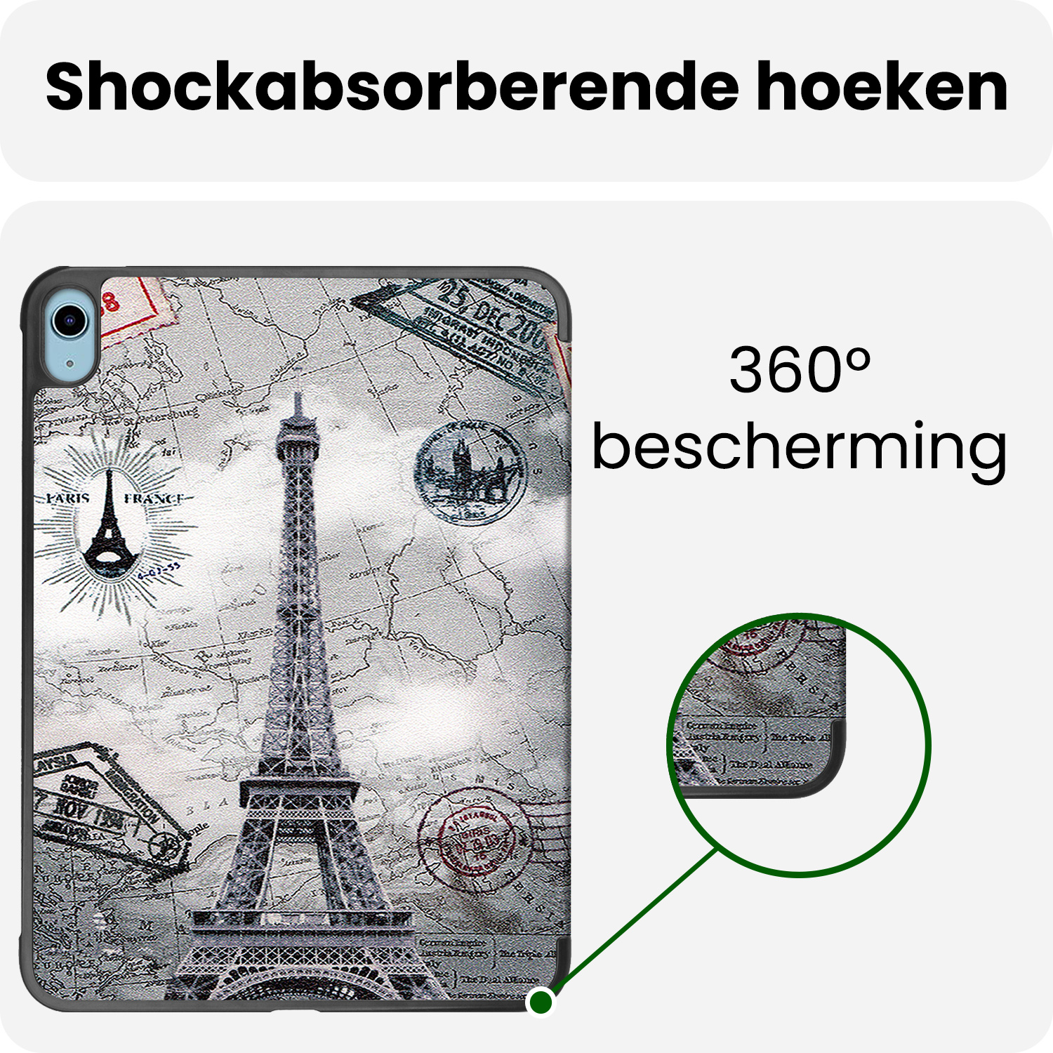 BASEY. BASEY. iPad 11 2025 Hoesje - Eiffeltoren