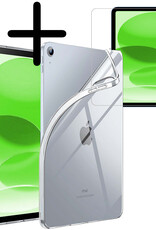 BASEY. BASEY. iPad 11 2025 Hoesje Siliconen Met Screenprotector - Transparant