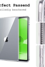 BASEY. BASEY. iPad 11 2025 Hoesje Siliconen Met 2x Screenprotector - Transparant