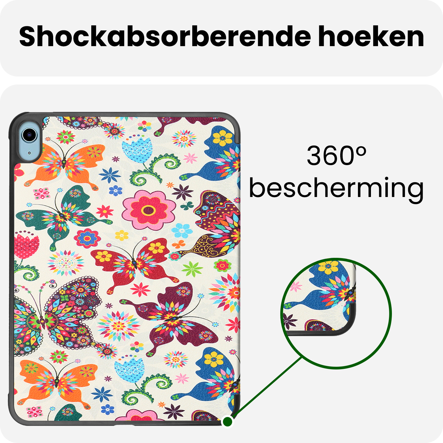 BASEY. BASEY. iPad 11 2025 Hoesje - Vlinder