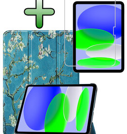 BASEY. BASEY. iPad 11 2025 Hoesje Met Screenprotector - Bloesem