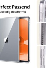 Nomfy Nomfy iPad 11 2025 Hoesje Siliconen Met Screenprotector - Transparant