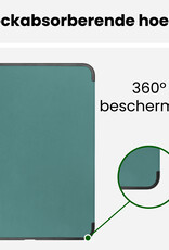 BASEY. BASEY. iPad 11 2025 Hoesje Met Screenprotector - Donkergroen