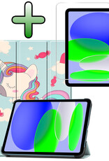 BASEY. BASEY. iPad 11 2025 Hoesje Met Screenprotector - Eenhoorn