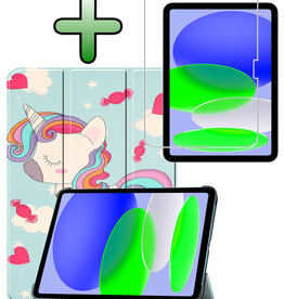 BASEY. BASEY. iPad 11 2025 Hoesje Met Screenprotector - Eenhoorn
