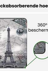 BASEY. BASEY. iPad 11 2025 Hoesje Met Screenprotector - Eiffeltoren