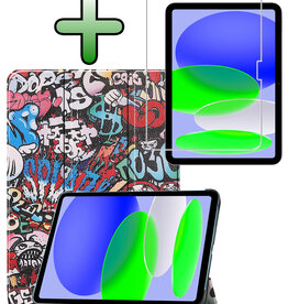 BASEY. BASEY. iPad 11 2025 Hoesje Met Screenprotector - Graffity