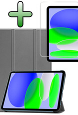 BASEY. BASEY. iPad 11 2025 Hoesje Met Screenprotector - Grijs