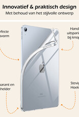 Nomfy Nomfy iPad 11 2025 Hoesje Siliconen Met 2x Screenprotector - Transparant