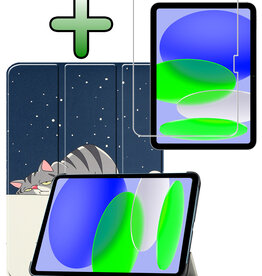 BASEY. BASEY. iPad 11 2025 Hoesje Met Screenprotector - Kat