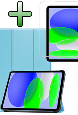 BASEY. BASEY. iPad 11 2025 Hoesje Met Screenprotector - Lichtblauw