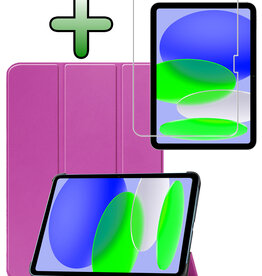 BASEY. BASEY. iPad 11 2025 Hoesje Met Screenprotector - Paars