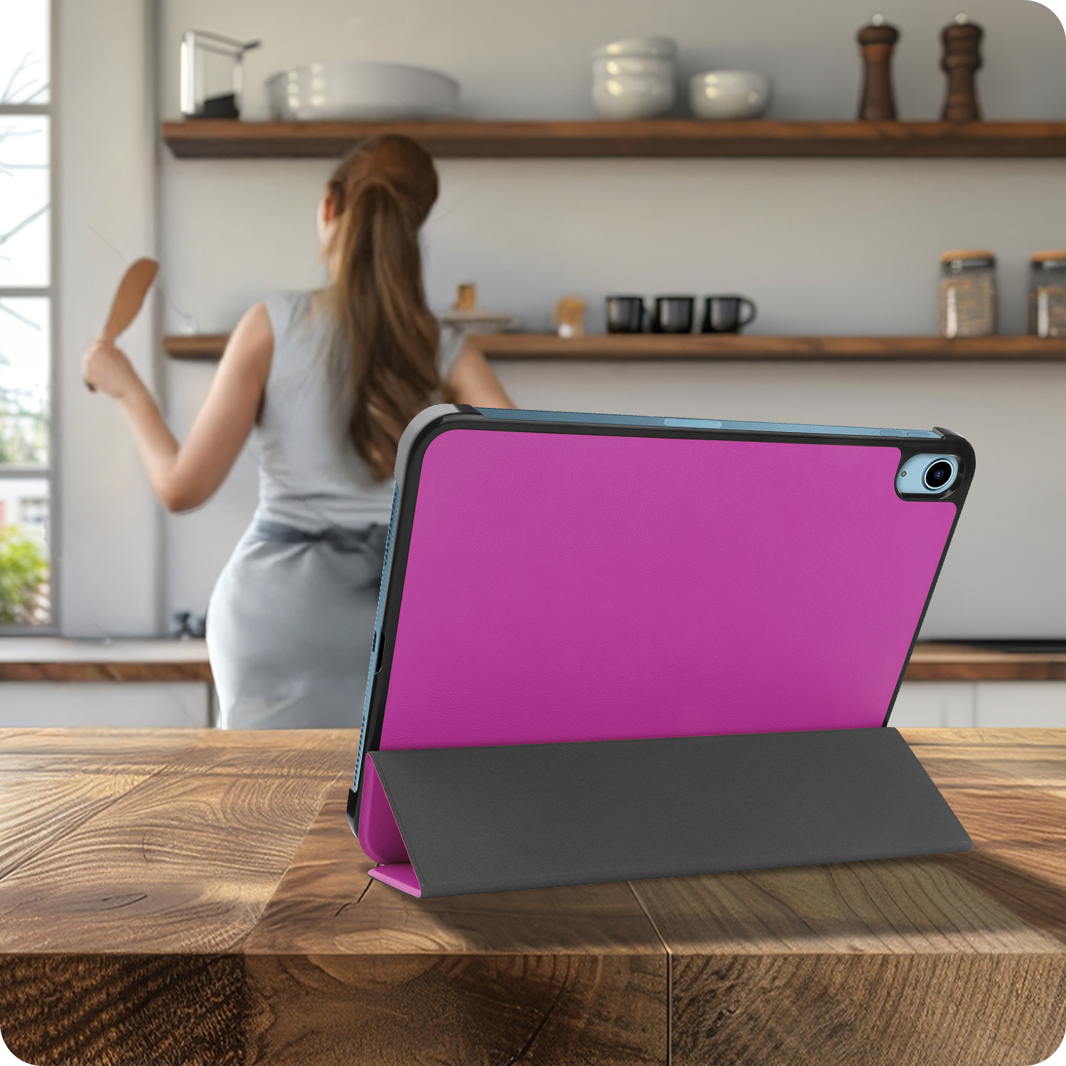BASEY. BASEY. iPad 11 2025 Hoesje Met Screenprotector - Paars