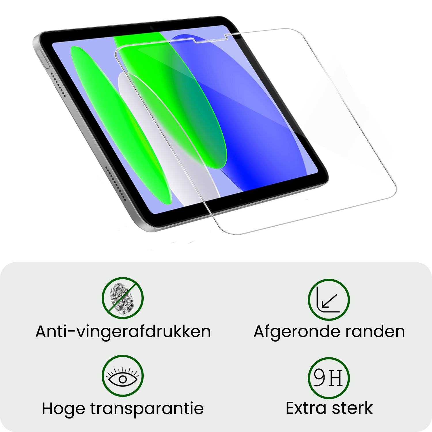 BASEY. BASEY. iPad 11 2025 Hoesje Met Screenprotector - Rood