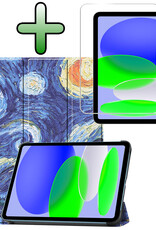 BASEY. BASEY. iPad 11 2025 Hoesje Met Screenprotector - Sterrenhemel