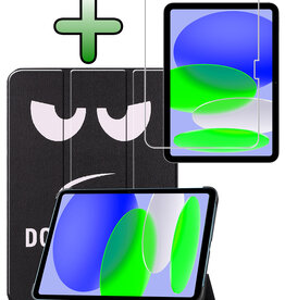 BASEY. BASEY. iPad 11 2025 Hoesje Met Screenprotector - Don't Touch Me