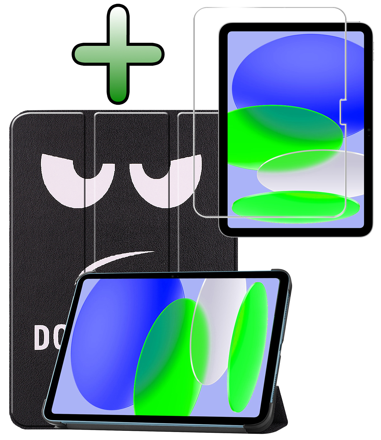 BASEY. BASEY. iPad 11 2025 Hoesje Met Screenprotector - Don't Touch Me