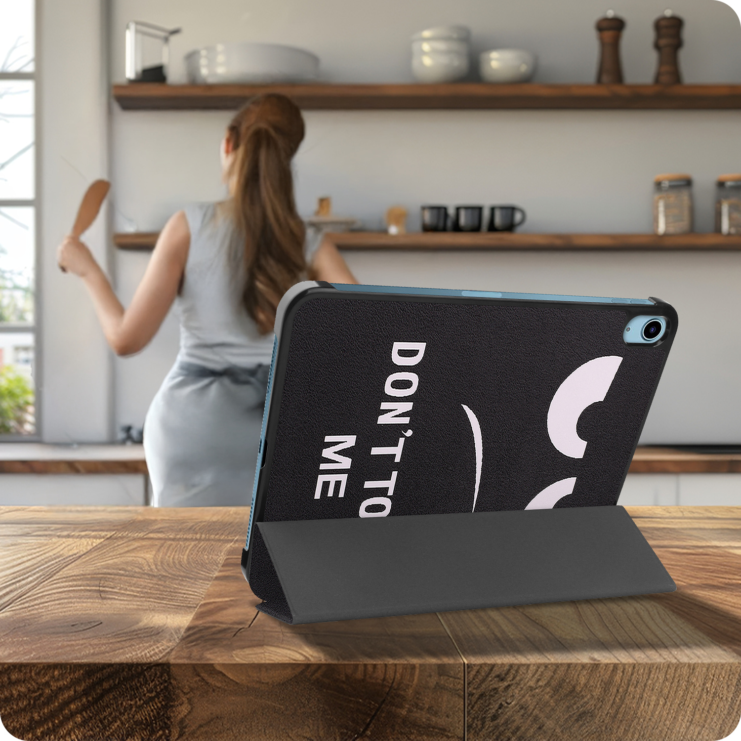 BASEY. BASEY. iPad 11 2025 Hoesje Met Screenprotector - Don't Touch Me