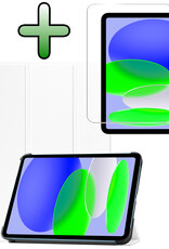 BASEY. BASEY. iPad 11 2025 Hoesje Met Screenprotector - Wit
