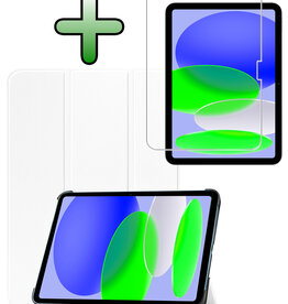 BASEY. BASEY. iPad 11 2025 Hoesje Met Screenprotector - Wit