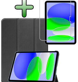 BASEY. BASEY. iPad 11 2025 Hoesje Met Screenprotector -  Zwart
