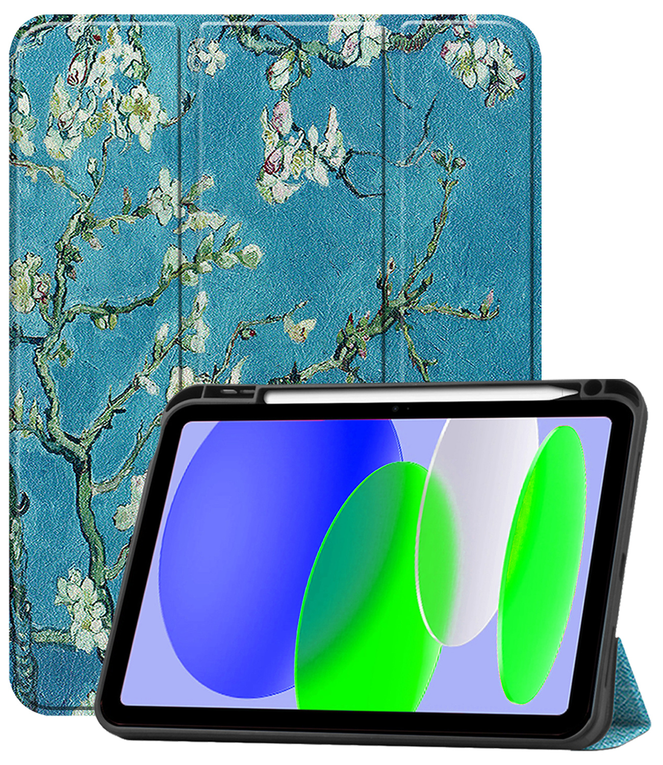 BASEY. BASEY. iPad 11 2025 Hoesje Met Uitsparing Apple Pencil - Bloesem